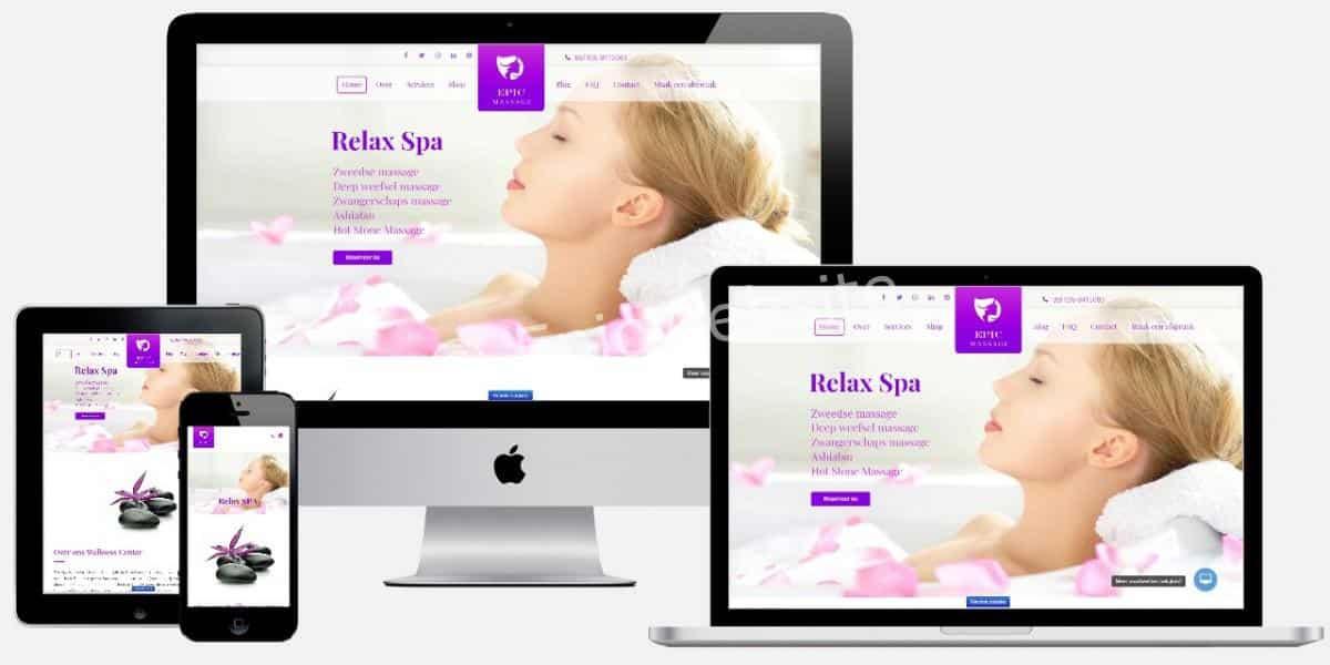Massagesalon website laten maken